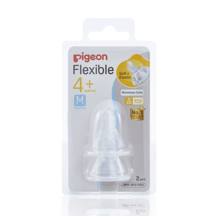 Pigeon Peristaltic Narrow Neck Teat M 2pk