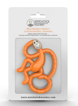 Matchstick Monkey – Mini Monkey Teether - Orange
