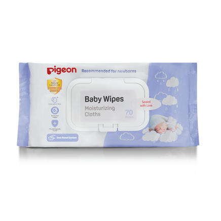 Pigeon Moisturizing Lanolin Baby Wipes 70s