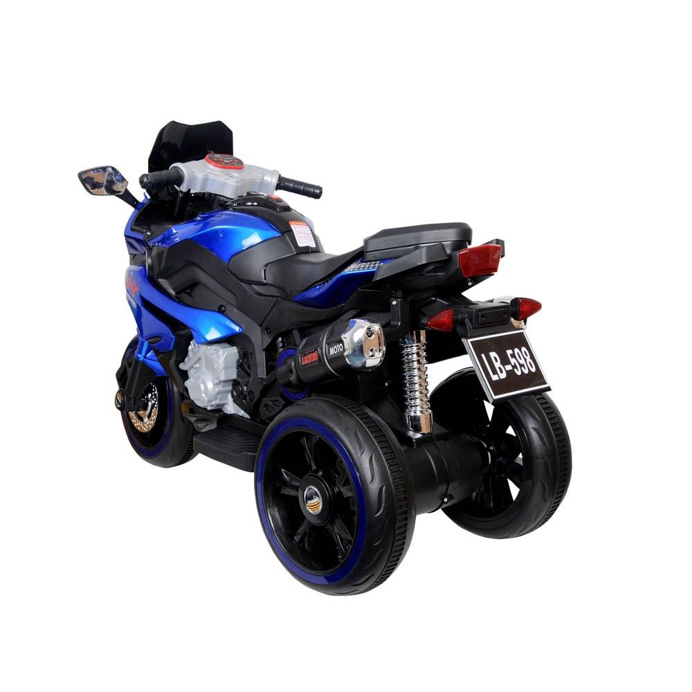 Buy Kids Electric Ride On 3 Wheel Racing Bike XL Blue Online Exclusive Brands Online