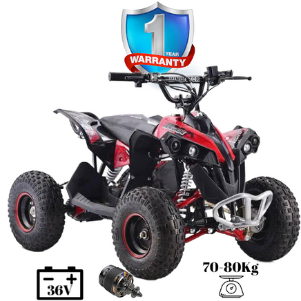 iGlide® Kids Electric Ride On V2 Quad Bike 1000W Brushless 36V 5XL