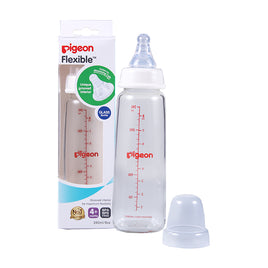 Pigeon Flexible Glass Bottle with Peristaltic Nipple 240ml