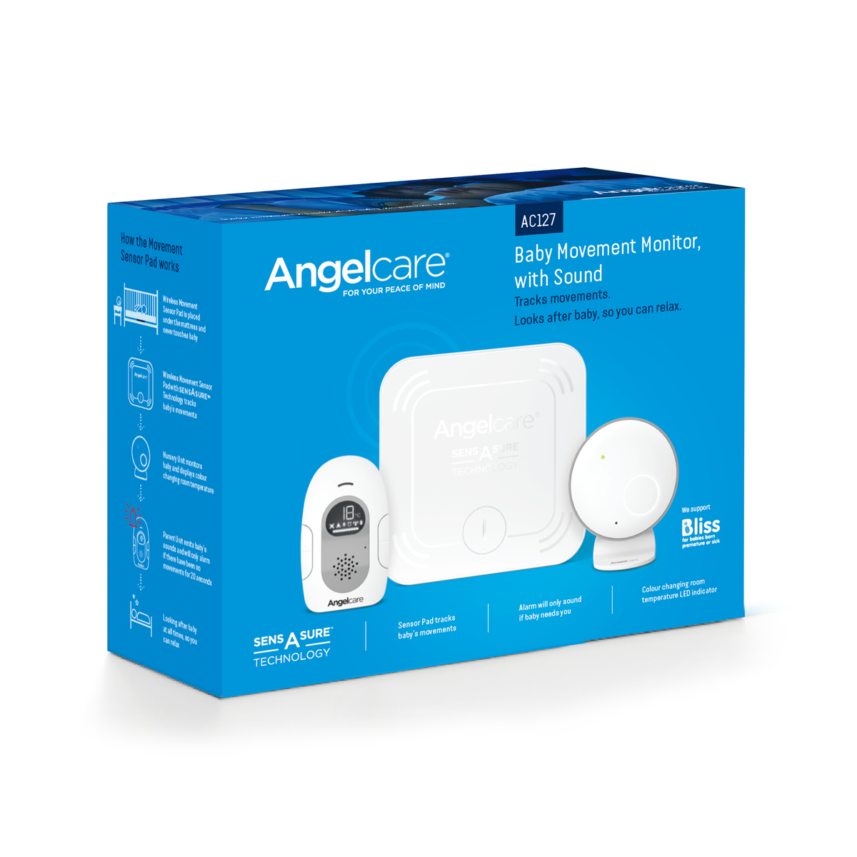 Sound Monitor Angel Alarm Baby Monitor Angelcare AC115 Digital