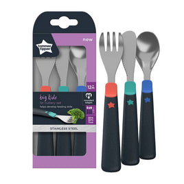 Tommee Tippee Big Kids First Cutlery Set Stainless Steel 12M+