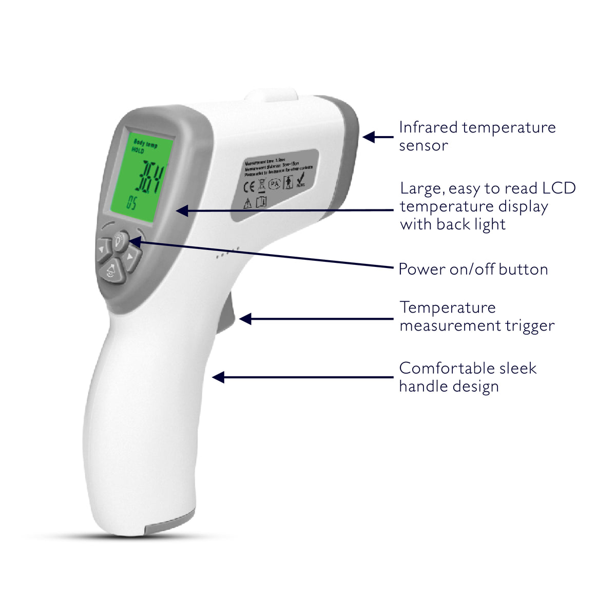 Buy AngelSounds Infrared Forehead Thermometer Online Exclusive Brands