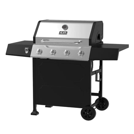 Alva™ - Super 4 Burner Hood Stainless Steel BBQ