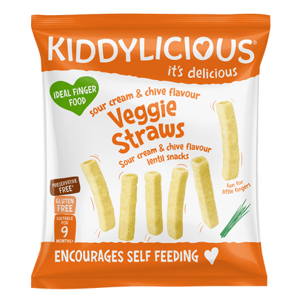 Kiddylicious Veggie Straws Sour Cream and Chives 9M +
