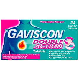 Gaviscon Plus Double Action Tabs 24 Helderberg Medical