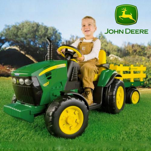 Buy Kids Electric Ride On John Deere Ground Force Trailer L