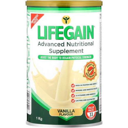 Lifegain Vanilla Powder 1Kg Helderberg Medical