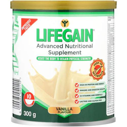 Lifegain Vanilla Powder 300g Helderberg Medical