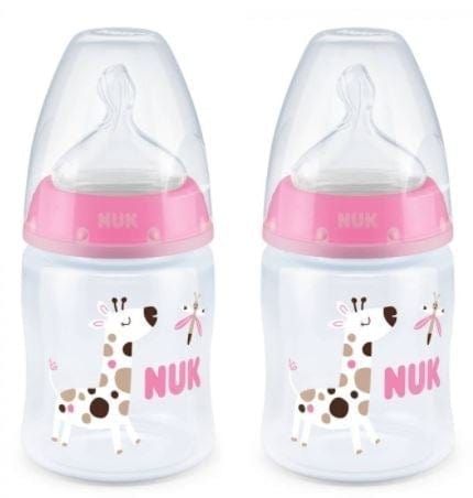 NUK First Choice Baby Bottle 150ml 0-6M Twin Pack