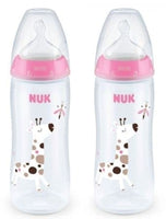 NUK First Choice + Baby Bottle 300ml 0-6M/6-18M Twin Pack