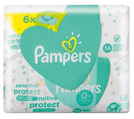 PAMPERS BABY WIPES SENSITIVE 56'S (4+2) Helderberg Medical