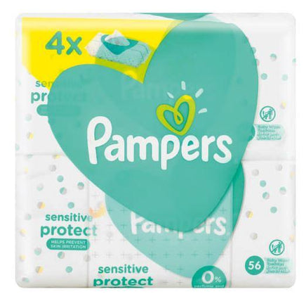PAMPERS BABY WIPES SENSITIVE 56'S X4 Helderberg Medical