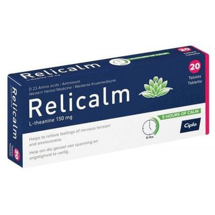 Relicalm Tabs 20 Helderberg Medical