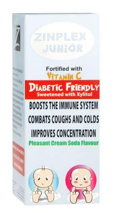 Zinplex Junior Syrup Xylitol Diabetic 200ml Helderberg Medical
