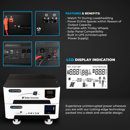  Switched 5200W LiFePo4 ESS Trolley Power Station 