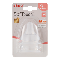 Pigeon Softouch™ Peristaltic Plus™ Teat M 2PK