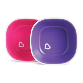 Munchkin Splash™ Bowls 2 Pack Pink & Purple