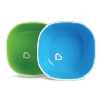 Munchkin Splash™ Bowls 2 Pack Green & Blue