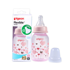 Pigeon Flexible Bottle Standard Neck Hearts Design