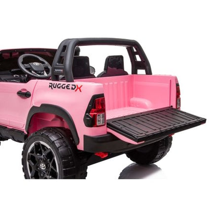 kids electric ride on car for children hilux toyota white legend with snorkel 12V battery and remote control exclusive brands online pink kids car