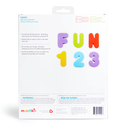  Munchkin Learn Bath Letters Set 