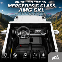 iGlide® Kids Electric Ride On Car Mercedes G Class AMG 5XL