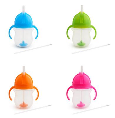 Munchkin Any Angle Click Lock Weighted Straw Trainer Cup 207ml 