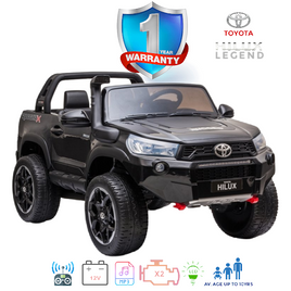 iGlide® Kids Electric Ride On Car Legend Edition Toyota Hilux Black