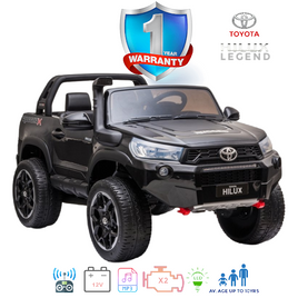 Kids Electric Ride On Car Legend Edition Toyota Hilux Black