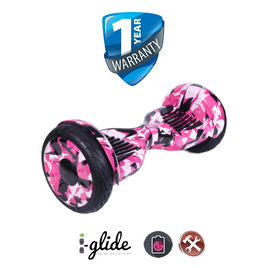 Hoverboard iGlide™ V3 10" Bluetooth Off-Road  Pink Camouflage
