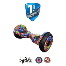 Hoverboard iGlide™ V3 10" Bluetooth Off-Road - Cartoon Graffiti