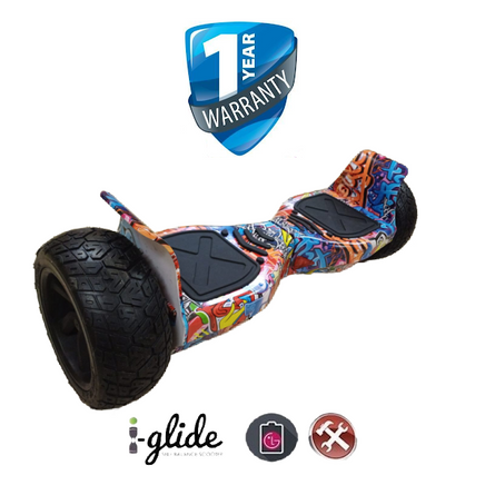  Hoverboard i-Glide™ V4 8.5" Bluetooth Off Road Cartoon Graffiti 