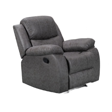  Elegancy Lounge Recliner Chair Grey Air Suede 