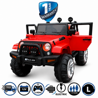 iGlide® Kids Electric Ride On Car Jeep Large 4X4