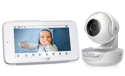  Hubble Connected Nursery Pal Deluxe - 5" Smart WiFi Video Monitor with Touch Screen Viewer & Portable Camera 