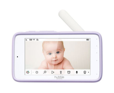  Hubble Connected Nursery Pal Deluxe - 5" Smart WiFi Video Monitor with Touch Screen Viewer & Portable Camera 