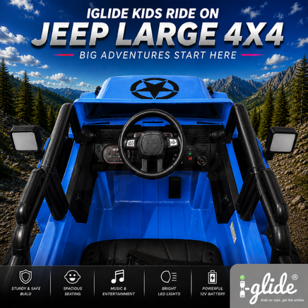  iGlide® Kids Electric Ride On Car Jeep Large 4X4 