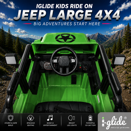  iGlide® Kids Electric Ride On Car Jeep Large 4X4 