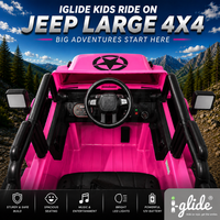 iGlide® Kids Electric Ride On Car Jeep Large 4X4