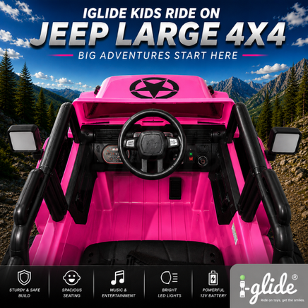  iGlide® Kids Electric Ride On Car Jeep Large 4X4 