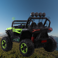iGlide® Kids Electric Ride On Car Dune Buggy ATV 4X4 3XL Green