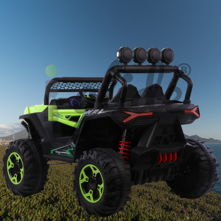  iGlide® Kids Electric Ride On Car Dune Buggy ATV 4X4 3XL Green 