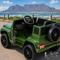 iGlide® Kids Electric Ride On Car Jeep Rubi M Green