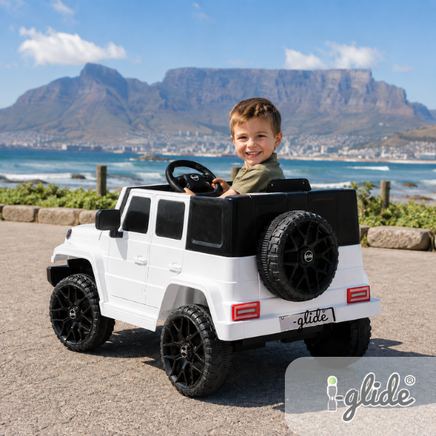  iGlide® Kids Electric Ride On Car Jeep Rubi M White 
