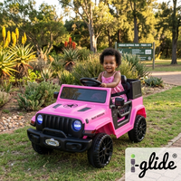 Kids Electric Ride On Car iGlide® Jeep Rubi M Pink