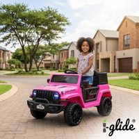 Kids Electric Ride On Car iGlide® Jeep Rubi M Pink