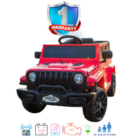 Kids Electric Ride On Car Jeep Rubi M Red